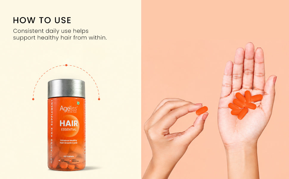 Hair Essential - Anti Aging Hair growth Supplement banner 3