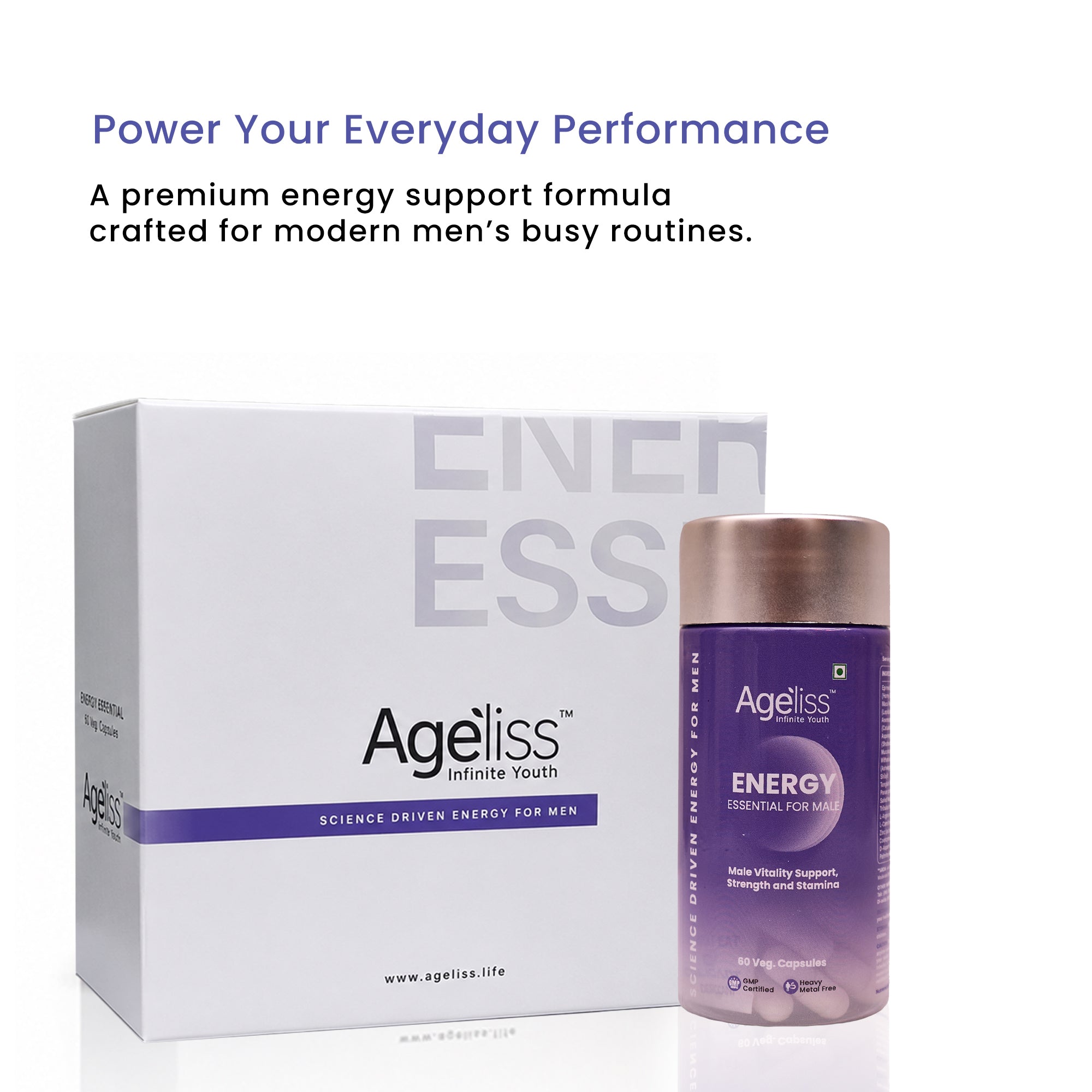 Energy Essential for Men supplement supporting daily energy stamina and vitality